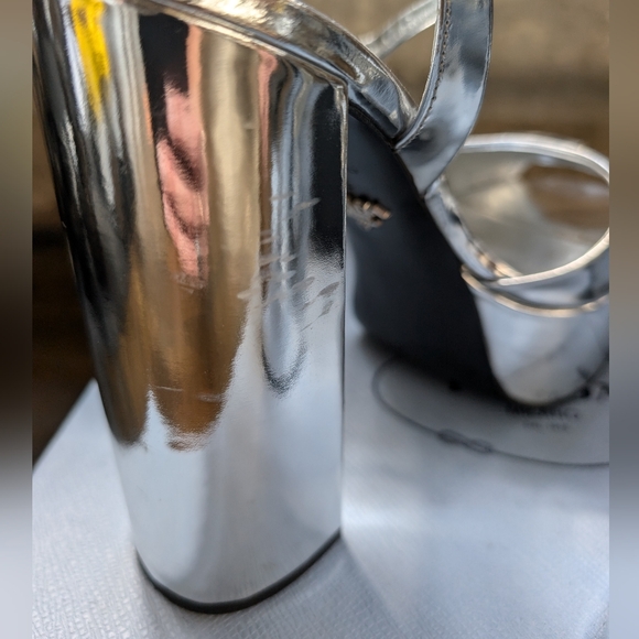 Prada Metallic Platform Sandals, silver size 39 - Picture 5 of 6